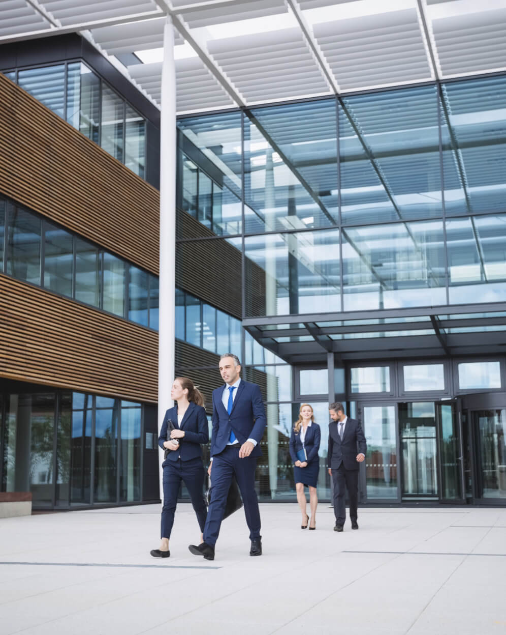 business professionals walking